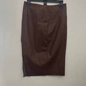 Express Chocolate Pencil Skirt